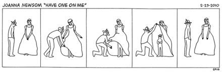 Комикс-иллюстрация к релизу альбома "Have One On Me"